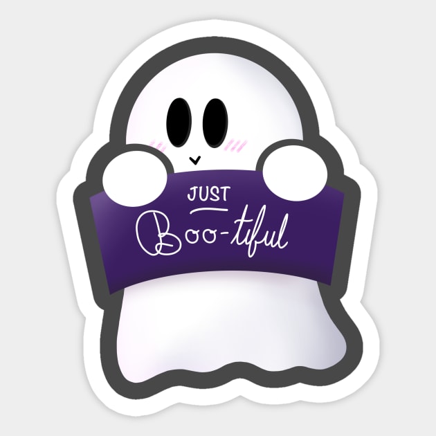 Just Boo-tiful Sticker by candice-allen-art